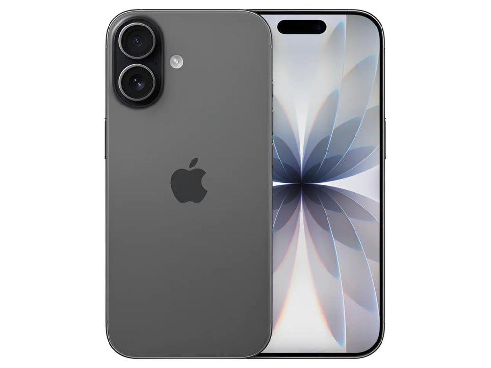 iPhone 17 preto, frente e verso