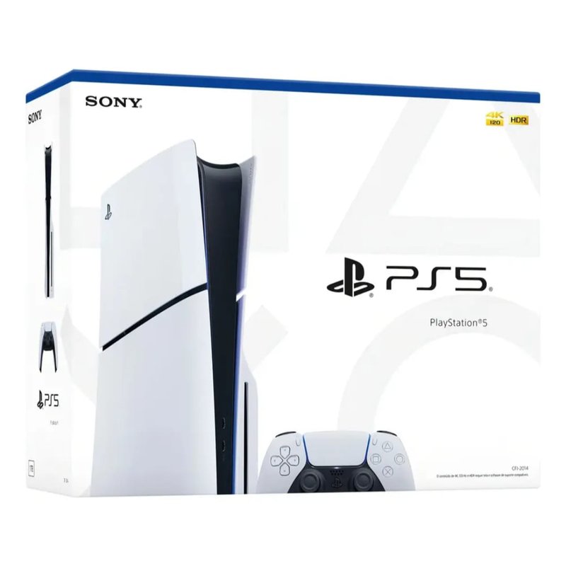 Caixa do PlayStation 5 Slim Edição Disk